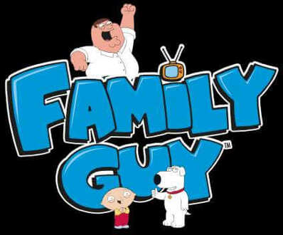 Family Guy Character Logo Women's Cropped Hoodie - Black - XS - Zwart