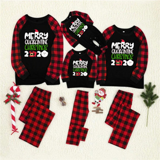 Family Matching Christmas Pajamas Clothes Set 2020 Xmas Cartoon Print Pants Family Look Mom Dad Kid Sleepwear Nightwear