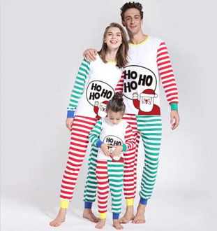 Family Matching Christmas Pajamas Pjs Sets Adult Kids Xmas Sleepwear Nightwear Striped Winter Autumn Spring Long Sleeve Outfits