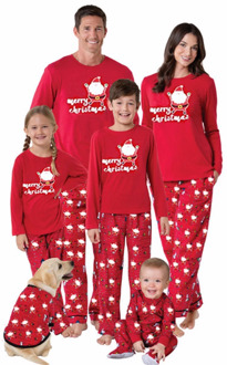 Family Matching Christmas Pajamas Set Warm Adult Kids Girls Boy Mommy Print Sleepwear Nightwear Mother Daughter Clothes Outfit