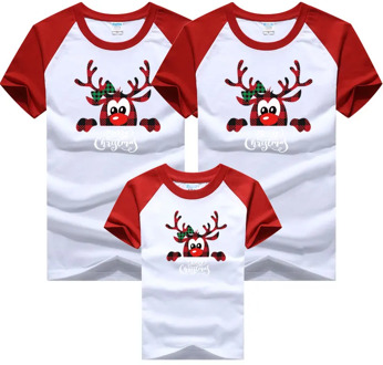 Family Matching New Christmas Deer Family Outfits Mommy Daddy And Me Clothes T-shirt Mother And Daughter Family Matching Clothes