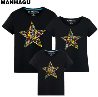 Family matching outfits summer family clothing new t-shirt family look 2017 boy clothes girl dress mother daughter dresses party