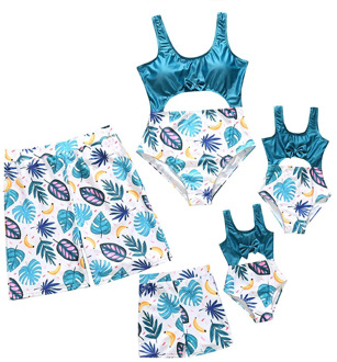 Family Matching Swimwear Women Men Kids Boy Baby Girl Swimsuit Men Shorts Bathing Suit Mommy And Me Swimsuit