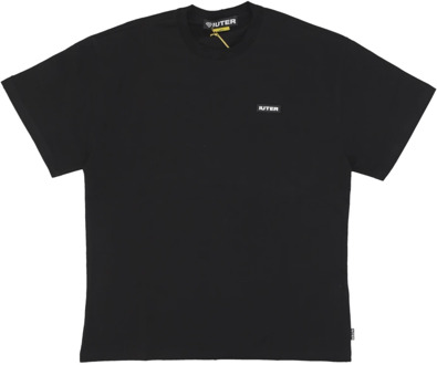 Family Tee Zwart Streetwear T-Shirt Iuter , Black , Heren - L,S