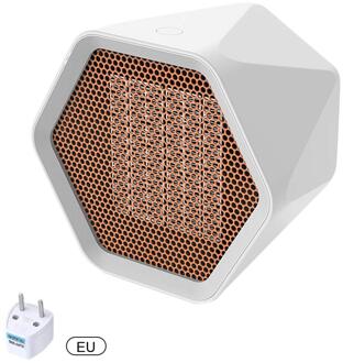 Fan Heater Voor Thuis 600W Mini Elektrische Kachel Thuis Verwarming Elektrische Warme Lucht Fan Kantoor Kachels Handy Air heater Warmer Fa EU plug wit