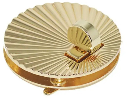 Fan Shell Shape Clasp Lock Metal Hardware For DIY Handbag Shoulder Bag Purse