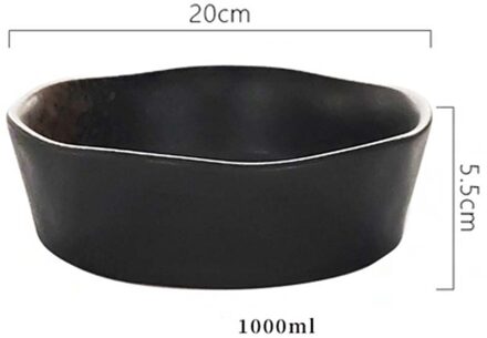 Fancity Japanse Stijl Pudding Kom Salade Fruitschaal Keramische Kom Restaurant Grote Curry Kip Kom Restaurant Diepe Soepkom 5