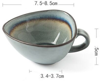 Fancity Koffie Cup 100Ml/150Ml Theekopje Ijs Crack Glazuur Hightea Cup Keramische Servies Drinken Gebruiksvoorwerpen Cup (geen Schotel) 2