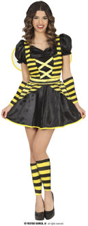 Fancy Bijen Jurk Maya Multikleur - Print