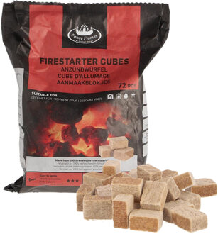 Fancy Flames Aanmaakblokjes - 72x stuks - lange brandduur - vuurstarter