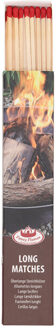 Fancy Flames BBQ/Barbecue lucifers - 10x - lange lucifers - 21 cm - Lucifers