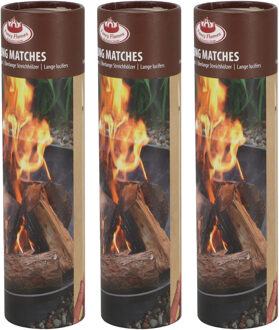 Fancy Flames BBQ/Barbecue lucifers - 150x - lange lucifers - 25 cm - Lucifers