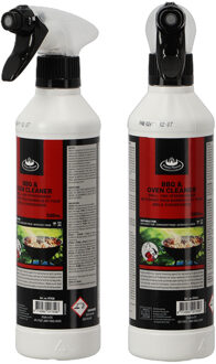 Fancy Flames BBQ/Oven Reiniger - 2x - spuitfles - voor roosters en haardglas - biologisch