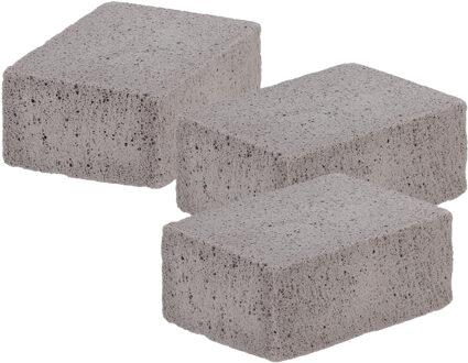 Fancy Flames BBQ Schoonmaak Steen - 6x - BBQ reinigingsblok - 10 x 7 x 4 cm