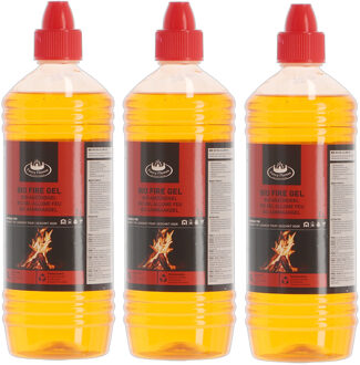 Fancy Flames Bio Aanmaakgel - 3x - 1 liter - aanmaak gel - vuurstarter