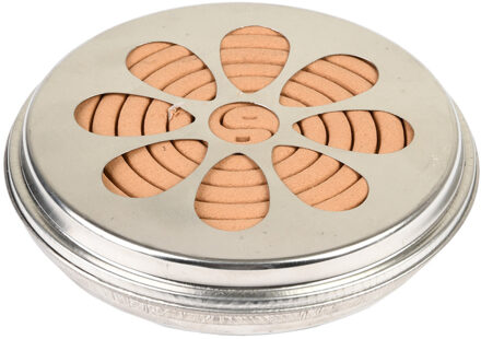 Fancy Flames Blik met 10 citronella wierook spiralen - 14 cm - 6-12 branduren - citrusgeur