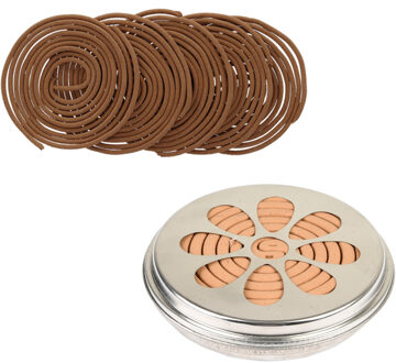 Fancy Flames Citronella set - blik - 20x navulspiralen - citronella spiralen - muggen werend