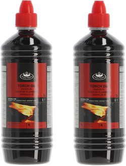Fancy Flames Fakkelolie - 2x - 1 liter - lange brandduur - voor buitengebruik