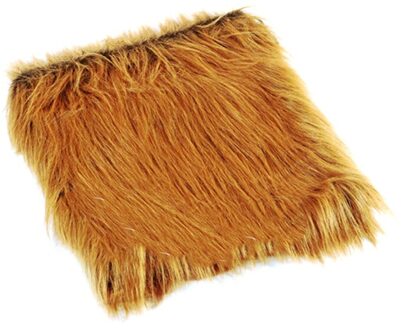 Fancy Hond Accessoires Decoratie Voor Grote Hond Sjaal Pruik Hond Ras Leeuw Hond Kostuum Grote 80Cm licht bruin