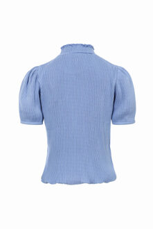 Fancy rib top lavendel voor meisjes in de kleur - maat 98 Paars