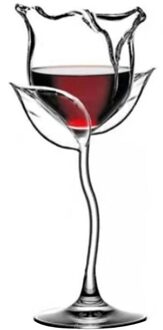 Fancy Rode Wijn Beker Wijn Cocktail Glazen 100Ml Rose Bloemvorm Wijn Glas P U90A