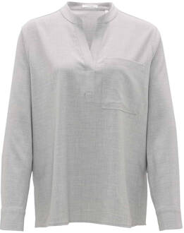 Fanell Blouse Lange Mouw Opus , Gray , Dames - 2Xl,Xl,L,M,S