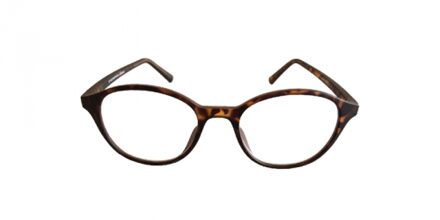 Fangle Biobased leesbril rond havanna - +3.0