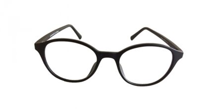 Fangle Biobased leesbril rond zwart - +2.5