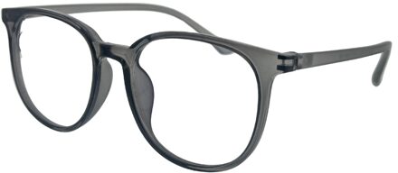 Fangle Blueblock Big Round Gray - +3.0