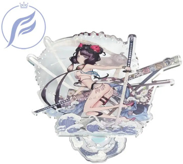 FANGQINGMAO 9cm Customized Figure Cartoon Anime Character Acrylic Standee Eco-friendly Transparent Clear Printed Plastic Stand