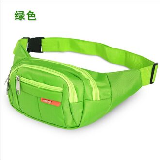 Fanny Pack Mens Womens Taille Hip Belt Bag Purse Pouch Reizen Sport Bum Casual Schouder Crossbody Nylon Riem Unisex Tas groen