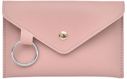 Fanny Pack Vrouwen Riem Tas Lederen Taille Tas Mode Vrouwen Pure Kleur Ring Pu Messenger Schouder Borst Pochete homem # YL1 Roze