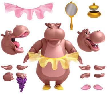 Fantasia Disney Ultimates Action Figure Hyacinth Hippo 18 cm