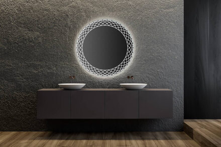 Fantasia spiegel met LED-verlichting en verwarming 100cm