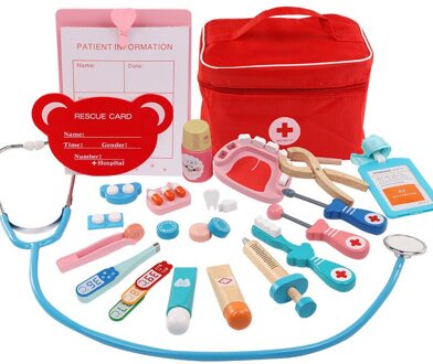 Fantasiespel Arts Opvoeding Speelgoed Voor Kinderen Medische Simulatie Geneeskunde Borst Set Voor Kinderen Interesse Ontwikkeling A1-TH0002 medical kit