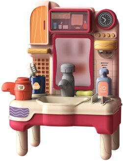 Fantasiespel Kinderen Plastic Simulatie Elektrische Vaatwasser Spoelbak Keuken Speelgoed Met Elektrische Water Wastafel Kit Voor Kinderen