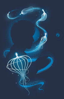 Fantastic Beasts Newt Silhouette dames t-shirt - Navy - S Blauw