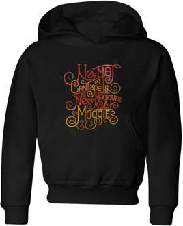 Fantastic Beasts No-Maj kinder hoodie - Zwart - 110/116 (5-6 jaar) - Zwart - S