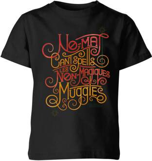 Fantastic Beasts No-Maj kinder t-shirt - Zwart - 98/104 (3-4 jaar) - Zwart - XS