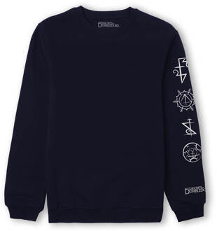 Fantastic Beasts Qilin Symbols Sweater - Marine - M Blauw