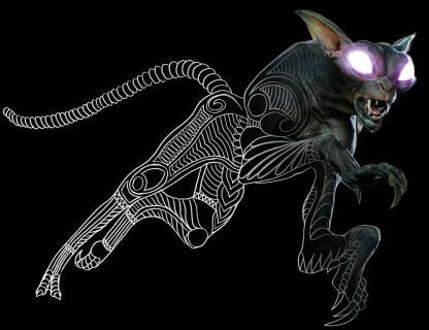 Fantastic Beasts Tribal Matagot dames t-shirt - Zwart - XL