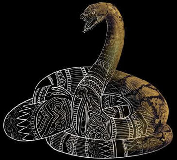 Fantastic Beasts Tribal Nagini dames t-shirt - Zwart - L