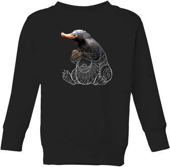 Fantastic Beasts Tribal Niffler kindertrui - Zwart - 122/128 (7-8 jaar) - M