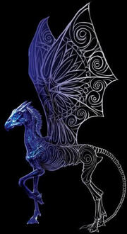 Fantastic Beasts Tribal Thestral dames t-shirt - Zwart - XL