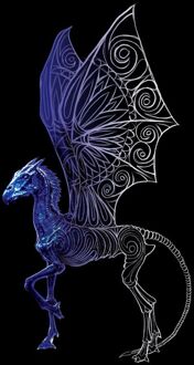 Fantastic Beasts Tribal Thestral t-shirt - Zwart - S