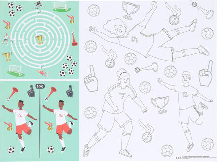 Fantastic Voetbal Activiteiten Placemat (6st) Multikleur - Print