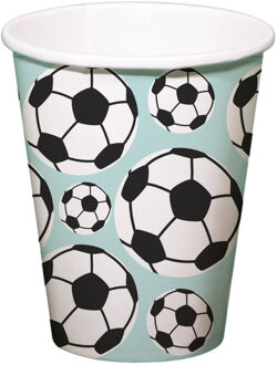 Fantastic Voetbal Bekers (8st) Blauw