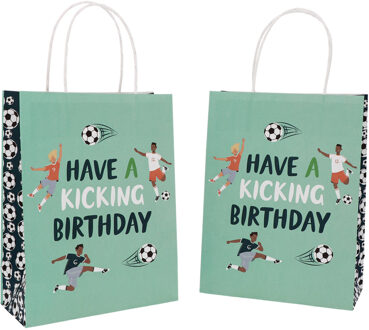 Fantastic Voetbal Geschenktasjes Birthday (6st) Multikleur - Print
