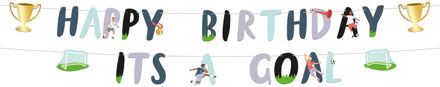Fantastic Voetbal Happy Birthday Letterslinger (1,5m) Multikleur - Print