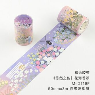 Fantastische Droom Serie Masking Washi Tape Bloem Bos Decoratieve Plakband Diy Scrapbooking Sticker Label Briefpapier 01